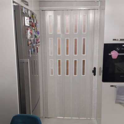 Camlı Tek kanat Akordiyon Katlanır Kapı