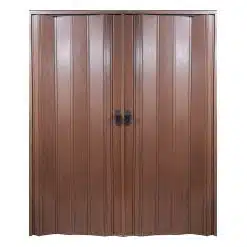 Ceviz Akordiyon Katlanır Kapı (CK) Camsız