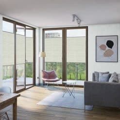 Penguen Plise Perde Keten Seri Yağmur Krem