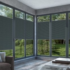 Penguen Plise Perde Pattern Seri Siyah