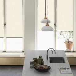 Penguen Plise Perde Tül Serisi Kum Beyaz