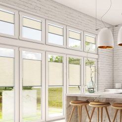 Penguen Plise Perde Dimout Seri Krem