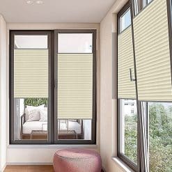 Penguen Plise Perde Düz Seri Bej