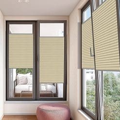 Penguen Plise Perde Düz Seri Krem