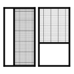 Pileli Sineklik Pencere Kapı Antrasit Renk